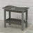 Indoor Outdoor HDPE Shower Bench with Handles Storage Shelf and Non-Slip Feet-1368482368