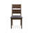 Scotty Dining Chair Set Of 2- Acacia Solid Wood/ Leather In Antique Brown Finish