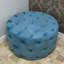 Sheffer 80cm W Velvet Round Pouffe-1077311860