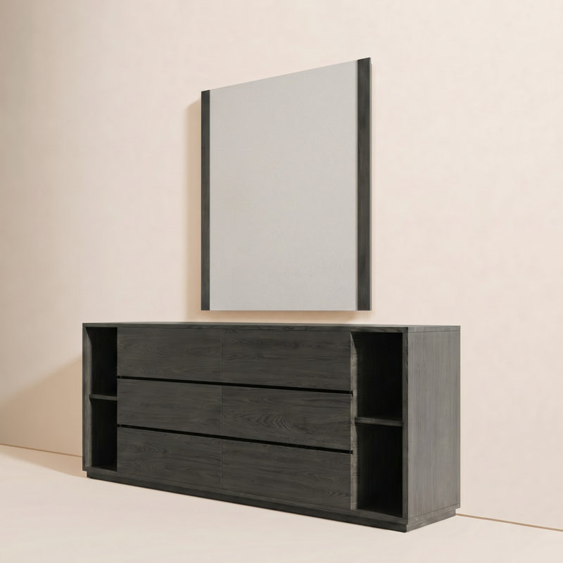 Amalie 63'' W 6 - Drawer Dresser, Gray
