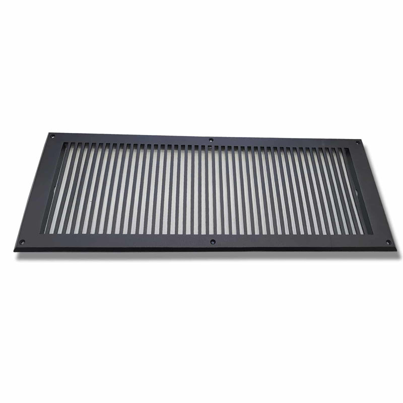 Grille murale en aluminium, Noir