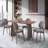 Hadasa Walnut Finish Dining Table