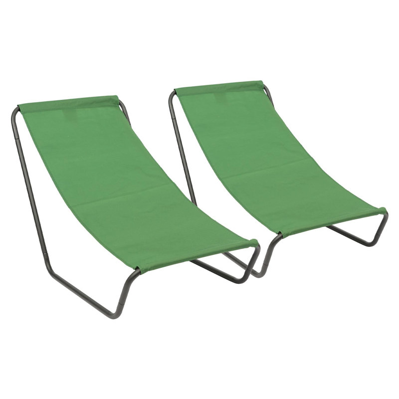 100cm Long Single Chaise, Green