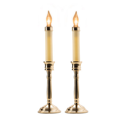 Unscented Flameless Candle with Metal Holder