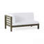 BANC D'ANGLE GAUCHE ET TABLE BASSE