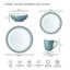 Azure Rimmed 12 Pc Set