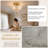 2-Light Gold Ceiling Light with Clear Feather Glass Shade