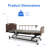 Adjustable Electric Hospital Bed For Home Use - Includes Mattress And Locking Casters For Elderly Care And Patient Recovery