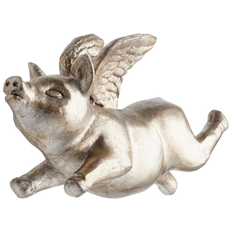 Figurine volante porco, Argent
