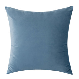 Coussin en velours 18 po x 18 po avec insert en fibre