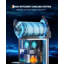 Machine à boisson glacée commerciale 15L, machine à boissons glacée à double mode avec contrôle de la température, compresseur 450W, machine à barbe à glace en acier inoxydable