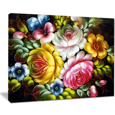«Digital Flower Bouquet», impression sur toile tendue