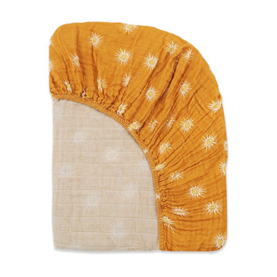 Golden Hour Muslin All-Stages Midi Crib Sheet