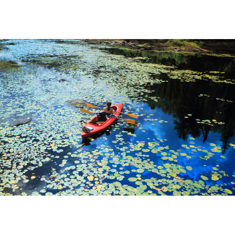People Canoeing - Photographie sur toile tendue, H 24 po x l 36 po
