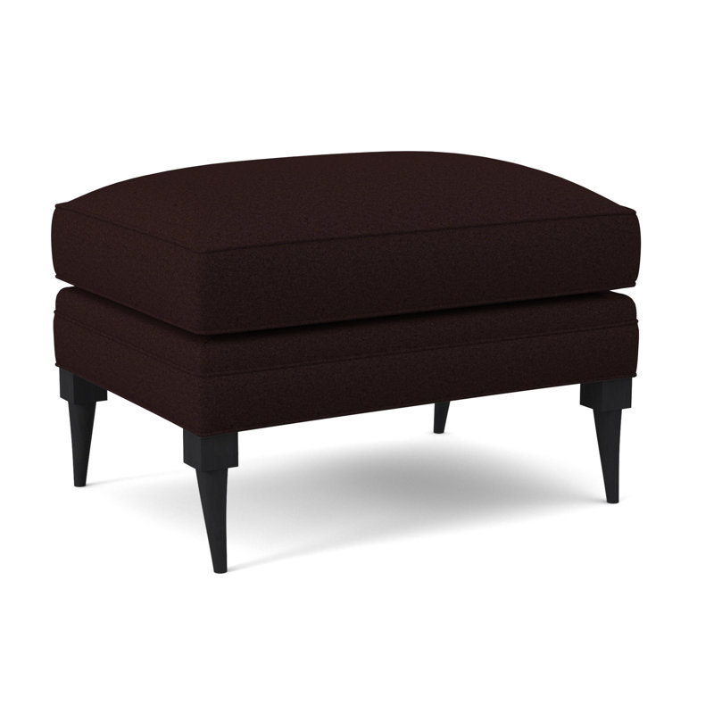 Repose-pieds rectangulaire 28 po Perry, Espresso, Acajou Margaret