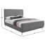 Tufted Upholstered Low Profile Platform Bed-496311384-496311335