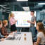 JYXCN Smart Board, tableau blanc numérique à double OS à écran tactile 4K UHD 49 "pour l'enseignement, les présentations et la publicité