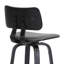 Tabouret de bar pivotant en bois noir Pico de 30 po Pico