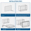 Double tablette 13 "X 25" en acier inoxydable pour niche de douche-1490376857