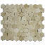 Honeycomb 4 in. x 4 in. Honeycomb Honed Travertine Tile-131477609
