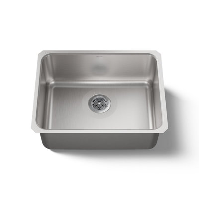 Undertone® 23" L x 17-1/2" W x 9-13/16" Medium Squared Under-Mount Single-Bowl Kitchen Sink