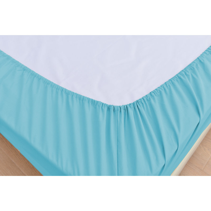 Ensemble de draps en rayonne de bambou, Aqua, Très grand