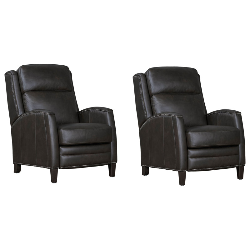Ensemble de deux fauteuils inclinables électriques Power Leg, Ardoise noire
