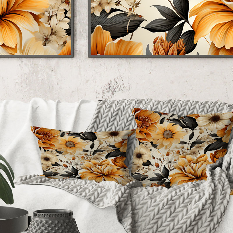 Floral Throw Pillow