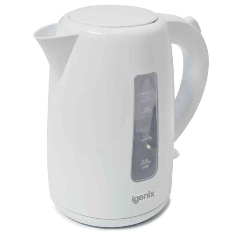 Igenix Black 1.7L Jug Kettle, White