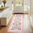 Garden-Inspired Butterfly Washable Area Rug, Stain Resistant Soft Floor Cover for Living Room Bedroom Dining Room-755549078-755549071
