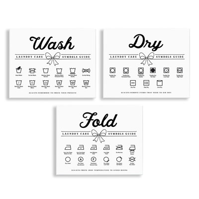 Plaque murale décorative Wash Wash Symbols Bow