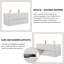 Marriann 120mm Double Bathroom Vanity with Drop In Resin Basin-957947704