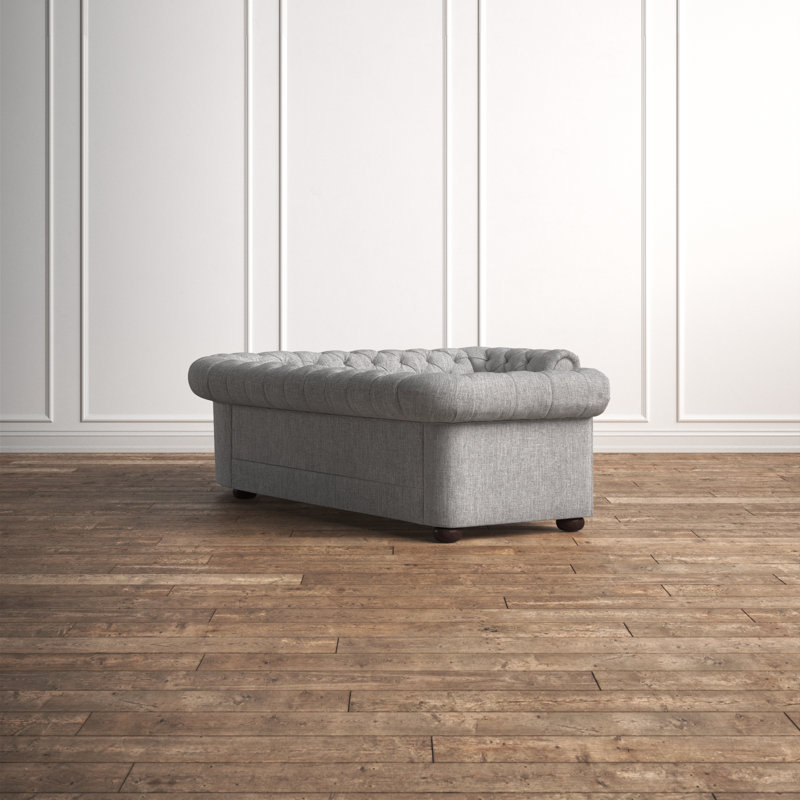 Huskins Upholstered L-Shaped Sectional, Pewter Gray Linen