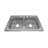 Sinber 33" x 22" Drop In Double Bowl Kitchen Sink with 18 Gauge 304 Stainless Steel Satin Finish