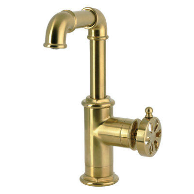 Robinet de salle de bain 1 poignée à un trou avec bonde à poussoir Kingston Brass Kingston