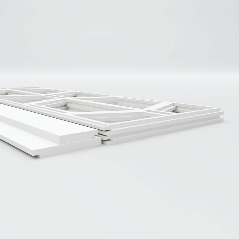 Ensemble de lambris en PVC Greeley, H 40 po x l 94,5 po x P 0,625 po