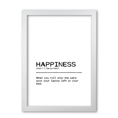 Happiness Laptop - Print