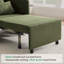 Canapé-lit convertible L 87 po 3-en-1, dossier réglable en 3 sections avec 2 coussins et sac de rangement-1029668283