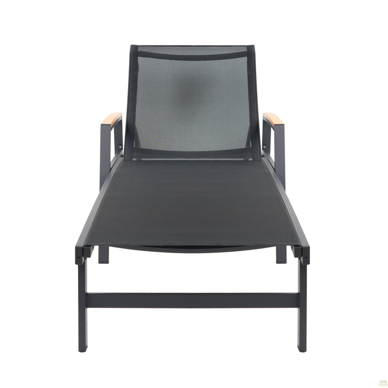 Chaise Lounge, Black, Black