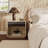 Martha Taupe Mirrored Nightstand