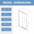 38-42" W x 71" H Pivot Glass Shower Door, Frame Swing Shower Door with 1/4"(6mm) Clear SGCC Tempered Glass, Chrome Finish, Reversible Installation-122121139