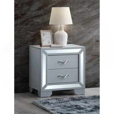 Table de chevet, argent