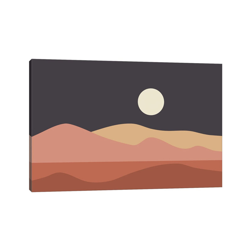 Geometric Landscape XXIIIB - Print on Canvas, Wrapped Canvas, 30.48 cm H x 45.72 cm W