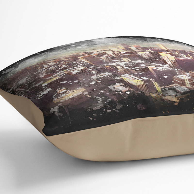 Square Throw Cushion, Stone, 40cm H x 40cm W x 15cm D
