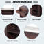 Banc de rangement avec coussin, compartiments, tiroirs et tablettes ouvertes-944244652