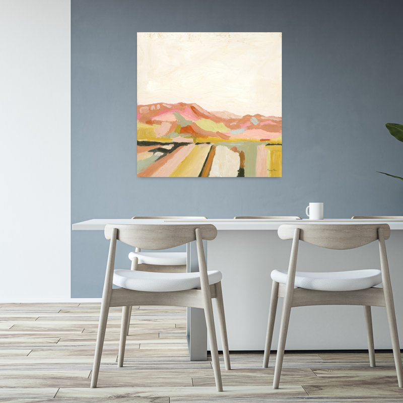 Art contemporain, paysage contemporain abstrait, art naturel, H 32 po x l 32 po