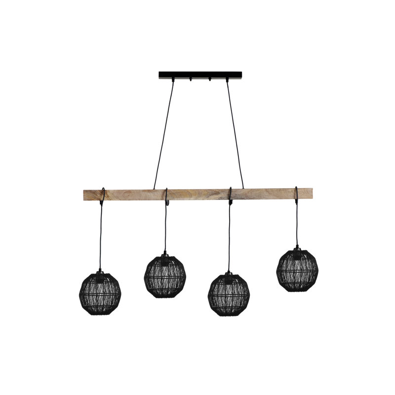 Byersville 4 - Light Black/Brown Pendant