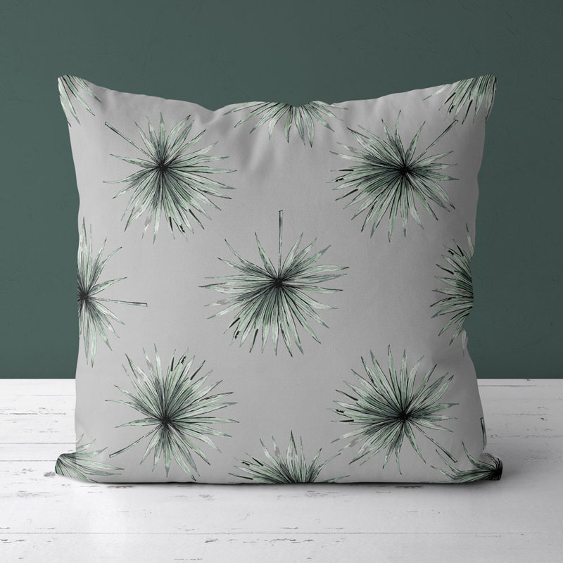 Housse de coussin carrée Venessa/insert, Gris