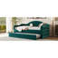 Lit de jour simple avec revêtement en velours, lit gigogne pour les invités, fonction de charge, canapé-lit de taille compacte et de type C, siège confortable pour dormir, lit stable dans de petits espaces-356022062
