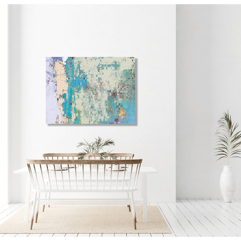 Rain I Print by John Beard, 20" W x 24" H x 1.75" D, Black Framed Canvas